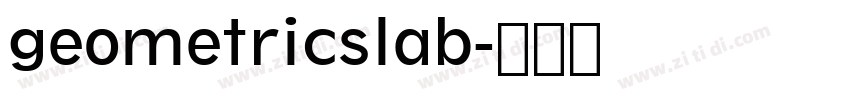 geometricslab字体转换