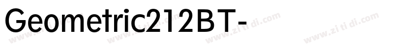 Geometric212BT字体转换