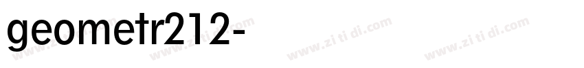 geometr212字体转换