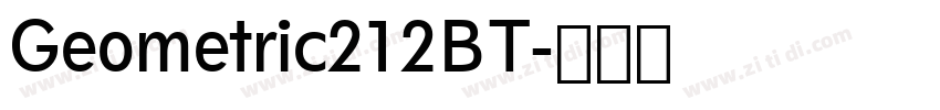 Geometric212BT字体转换