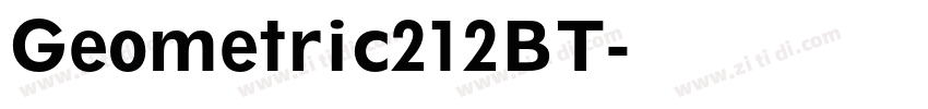 Geometric212BT字体转换