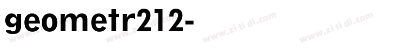 geometr212字体转换
