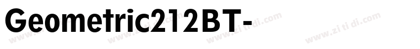 Geometric212BT字体转换