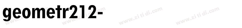 geometr212字体转换