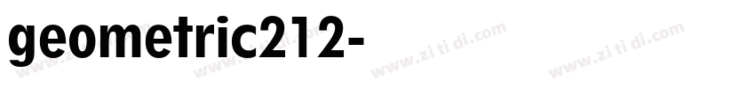 geometric212字体转换