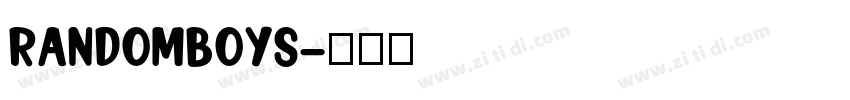 RandomBoys字体转换