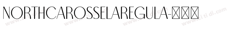 NorthCarosselaRegula字体转换