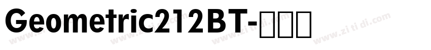 Geometric212BT字体转换
