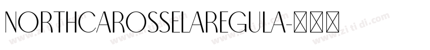 NorthCarosselaRegula字体转换