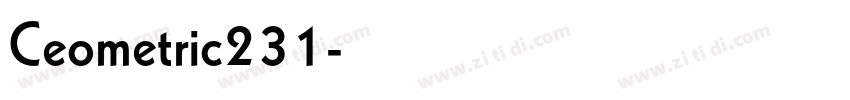 Ceometric231字体转换
