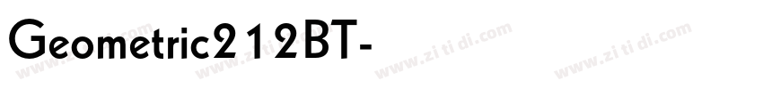Geometric212BT字体转换