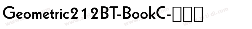 Geometric212BT-BookC字体转换
