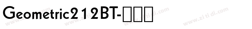 Geometric212BT字体转换