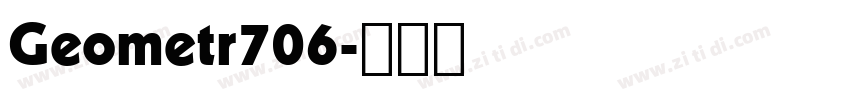 Geometr706字体转换