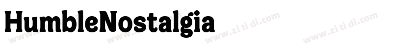 HumbleNostalgia字体转换