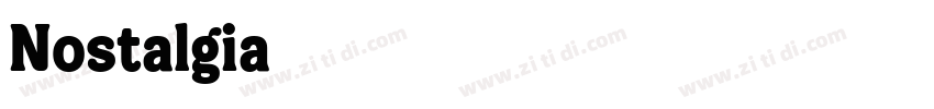 Nostalgia字体转换 Nostalgia字体转换