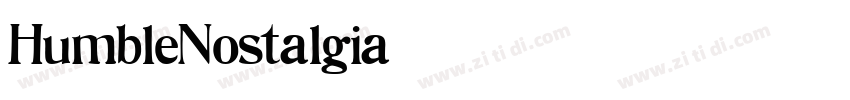 HumbleNostalgia字体转换