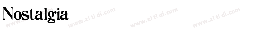 Nostalgia字体转换 Nostalgia字体转换