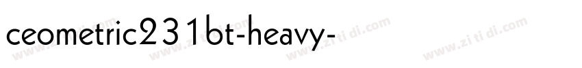 ceometric231bt-heavy字体转换