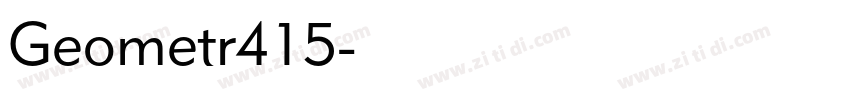 Geometr415字体转换