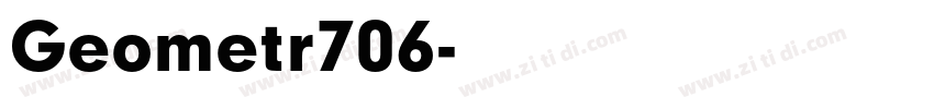 Geometr706字体转换