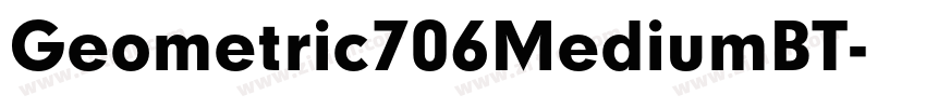 Geometric706MediumBT字体转换