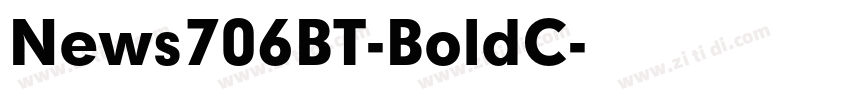 News706BT-BoldC字体转换