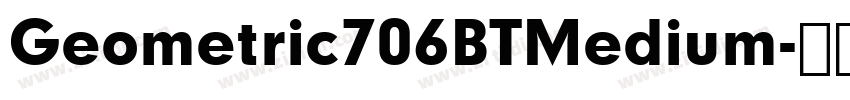 Geometric706BTMedium字体转换
