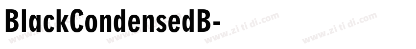 BlackCondensedB字体转换