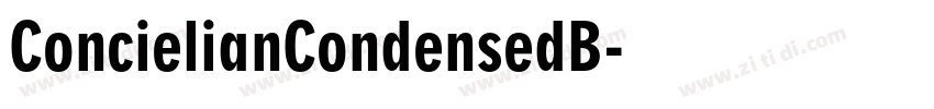 ConcielianCondensedB字体转换