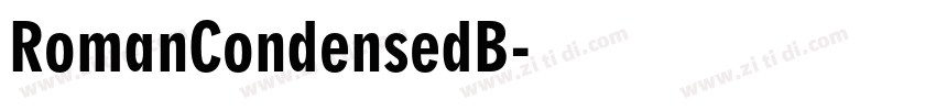 RomanCondensedB字体转换