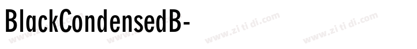 BlackCondensedB字体转换