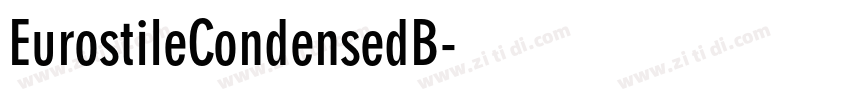 EurostileCondensedB字体转换