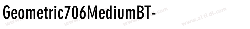 Geometric706MediumBT字体转换