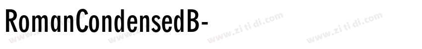 RomanCondensedB字体转换