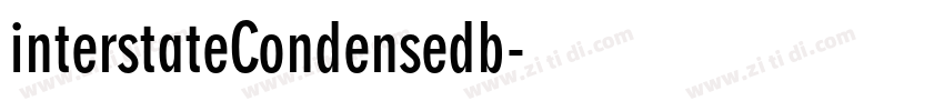 interstateCondensedb字体转换