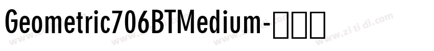Geometric706BTMedium字体转换