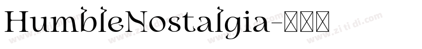 HumbleNostalgia字体转换