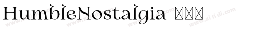 HumbleNostalgia字体转换