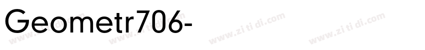Geometr706字体转换