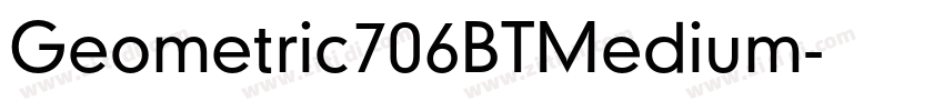 Geometric706BTMedium字体转换