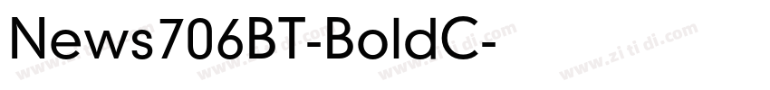 News706BT-BoldC字体转换