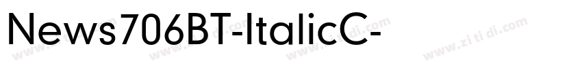News706BT-ItalicC字体转换