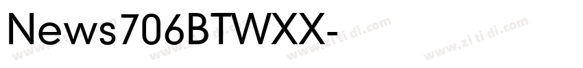 News706BTWXX字体转换