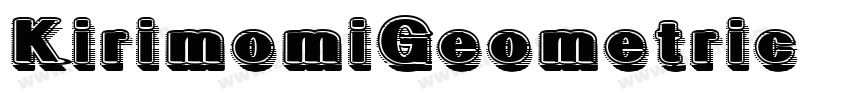 KirimomiGeometric字体转换