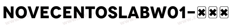 NovecentoSlabW01字体转换