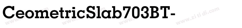 CeometricSlab703BT字体转换