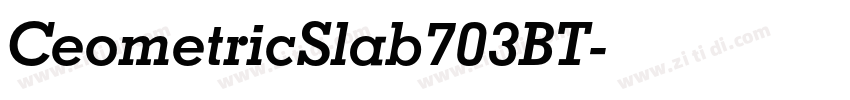 CeometricSlab703BT字体转换