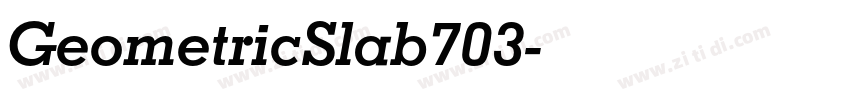 GeometricSlab703字体转换
