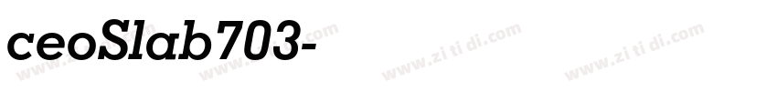 ceoSlab703字体转换